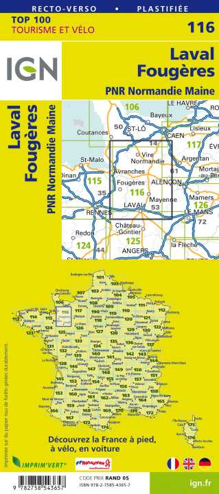 116 - Laval - IGN Top 100 Tourist Map