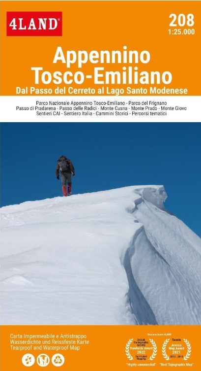 Appennino Tosco-Emiliano - 4Land Map No 208 