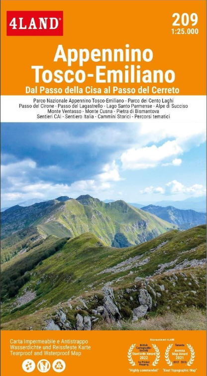 Appennino Tosco-Emiliano - 4Land Map No 209