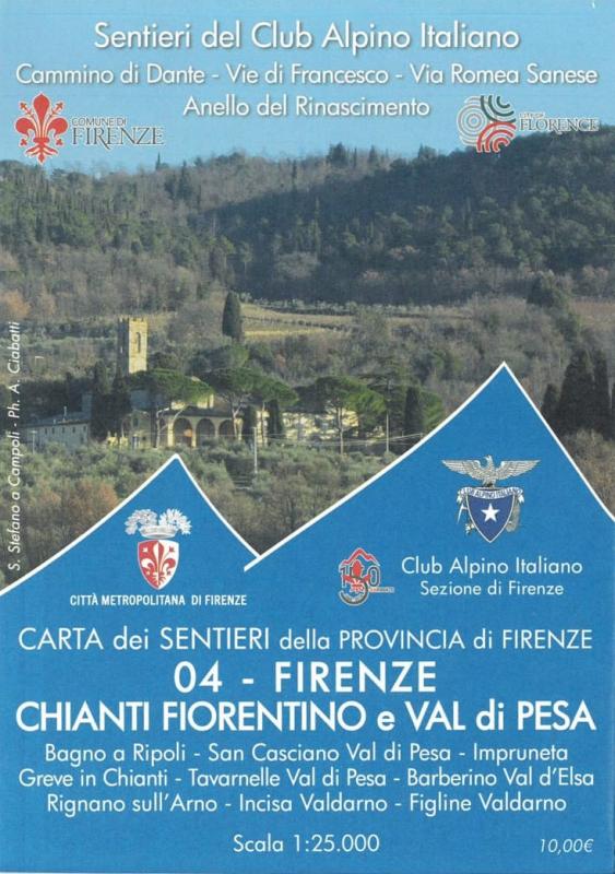 Club Alpino Map No 04 - Firenze