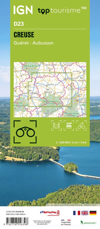 D23 - Creuse - IGN Top 100 Tourist Map