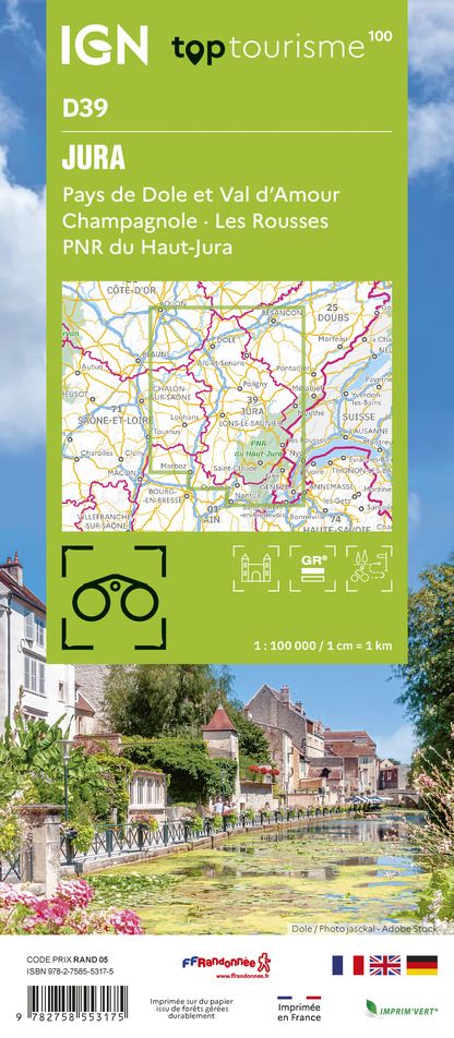 D39 - Jura - IGN Top 100 Tourist Map