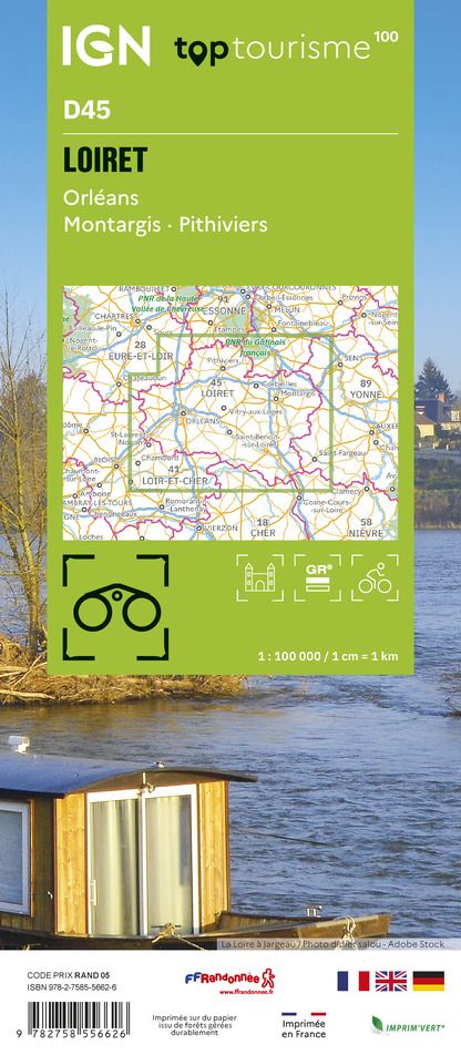 D45 - Loiret - IGN Top 100 Tourist Map