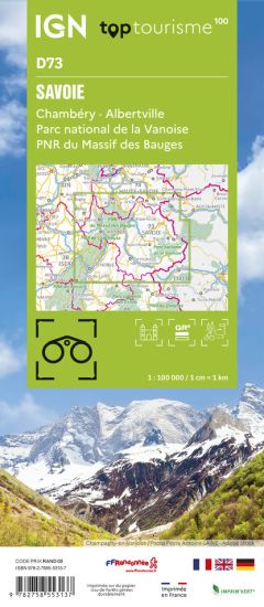 D73 - Savoie - IGN Top 100 Tourist Map