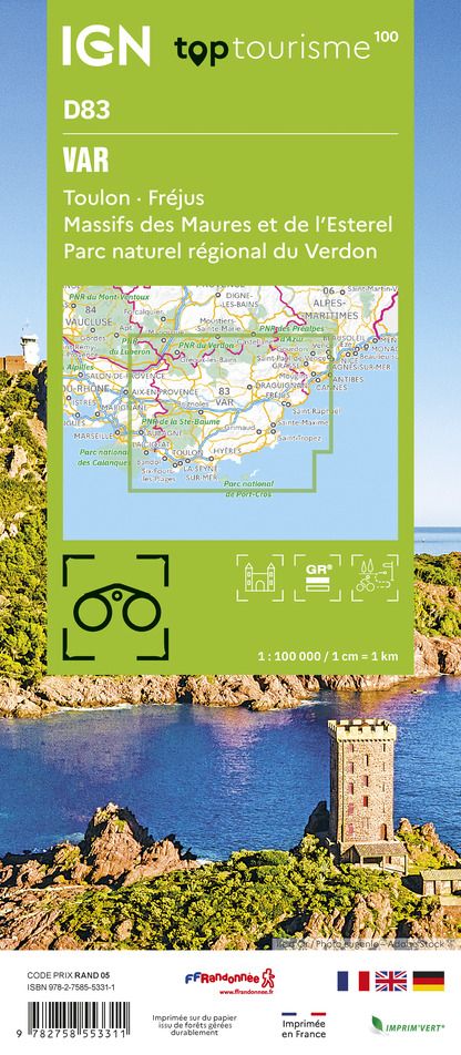 D83 - Var - IGN Top 100 Tourist Map