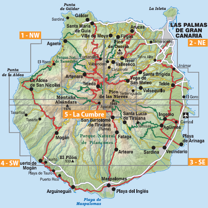 Gran Canaria - 5 maps set - Editorial Alpina
