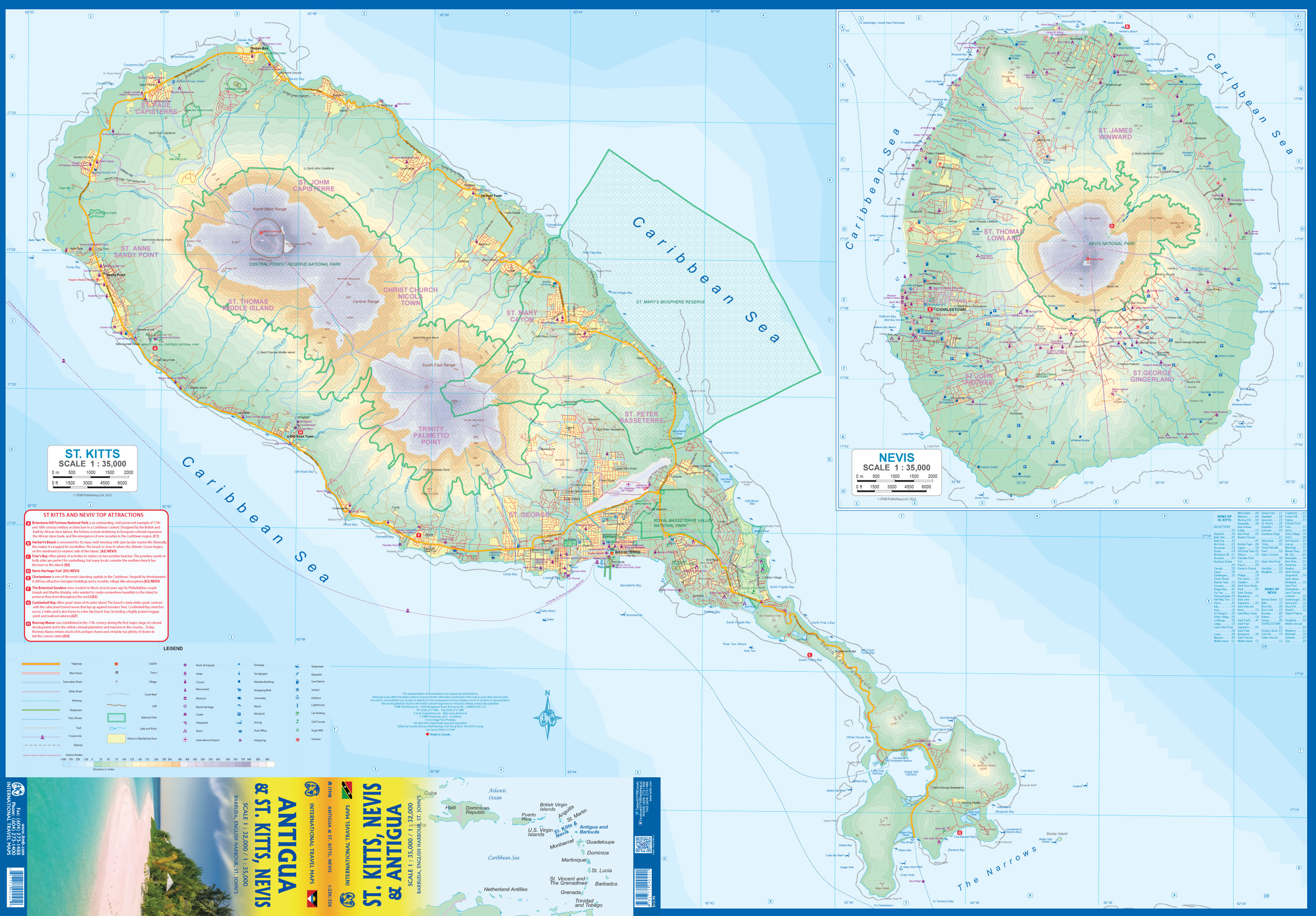 ITM Map - Antigua & St Kitts, Nevis