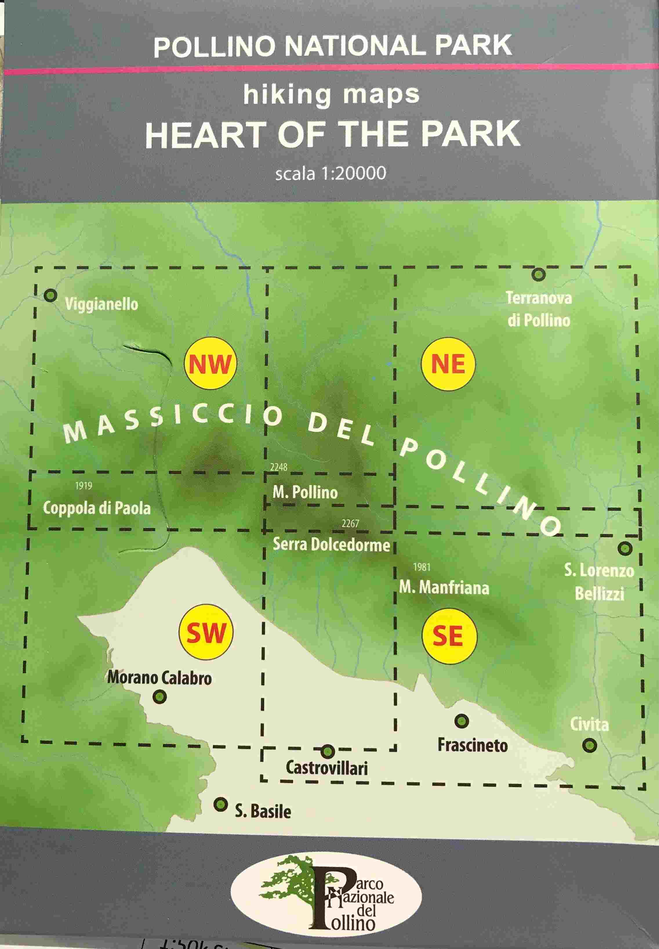 Pollino National Park Hiking Map - Heart of the Park