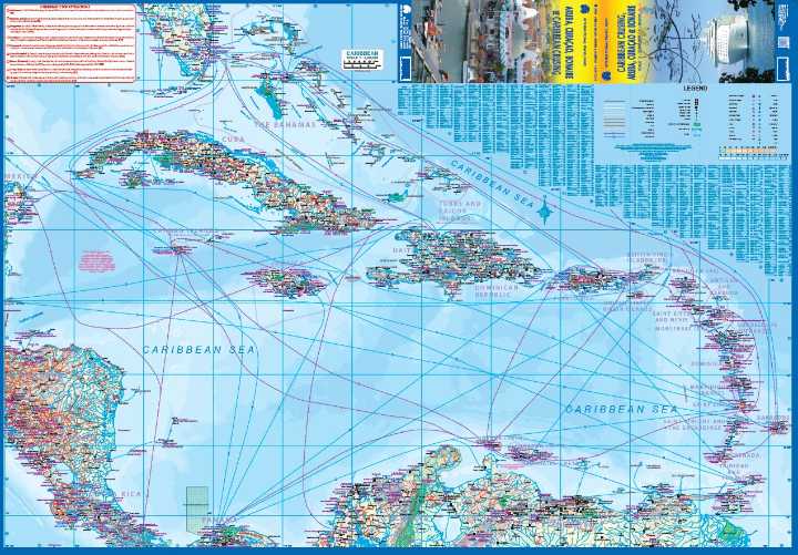 Caribbean Cruising - Aruba, Curcao, Bonaire - ITM Waterproof Map