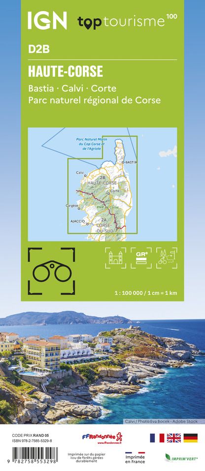IGN 100k Corsica North