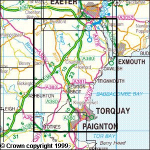 Explorer OL44 Torquay & Dawlish,  Newton Abbot