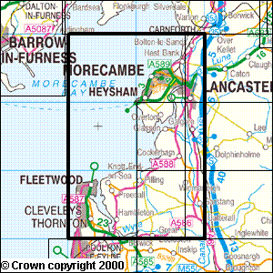 Explorer Map 296 Lancaster, Morecambe & Fleetwood