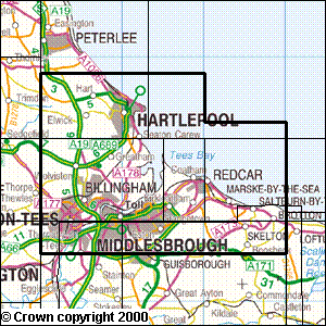 Explorer Map 306 Middlesborough & Hartlepool