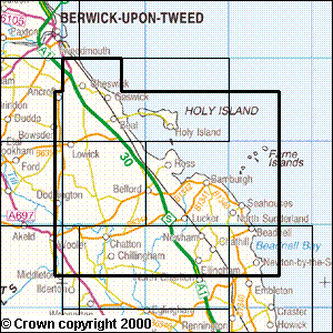 Explorer Map 340 Holy Island & Bamburgh