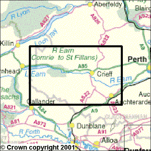 Explorer Map OL47 Crieff, Comrie & Glen Artney