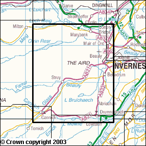 Explorer Map 431 Glen Urquhart & Strathglass