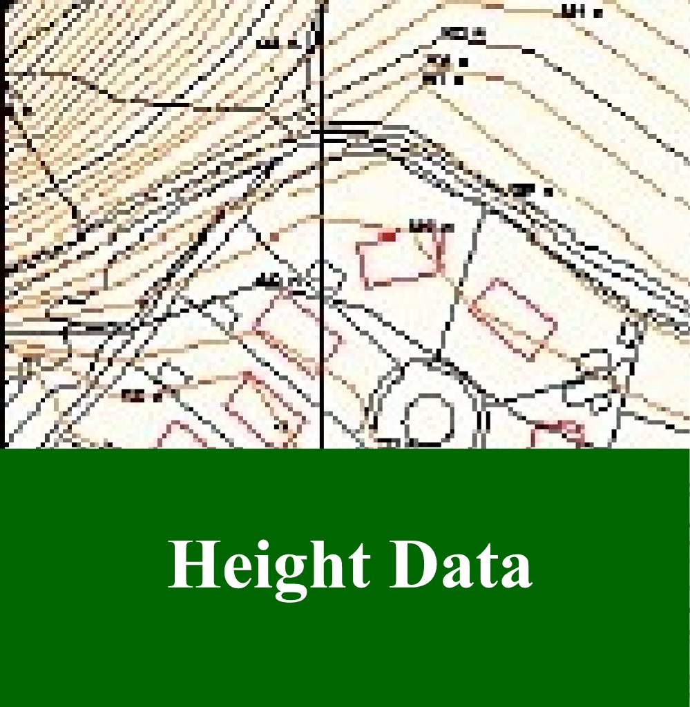 Height data at the Map Shop Upton upon Severn