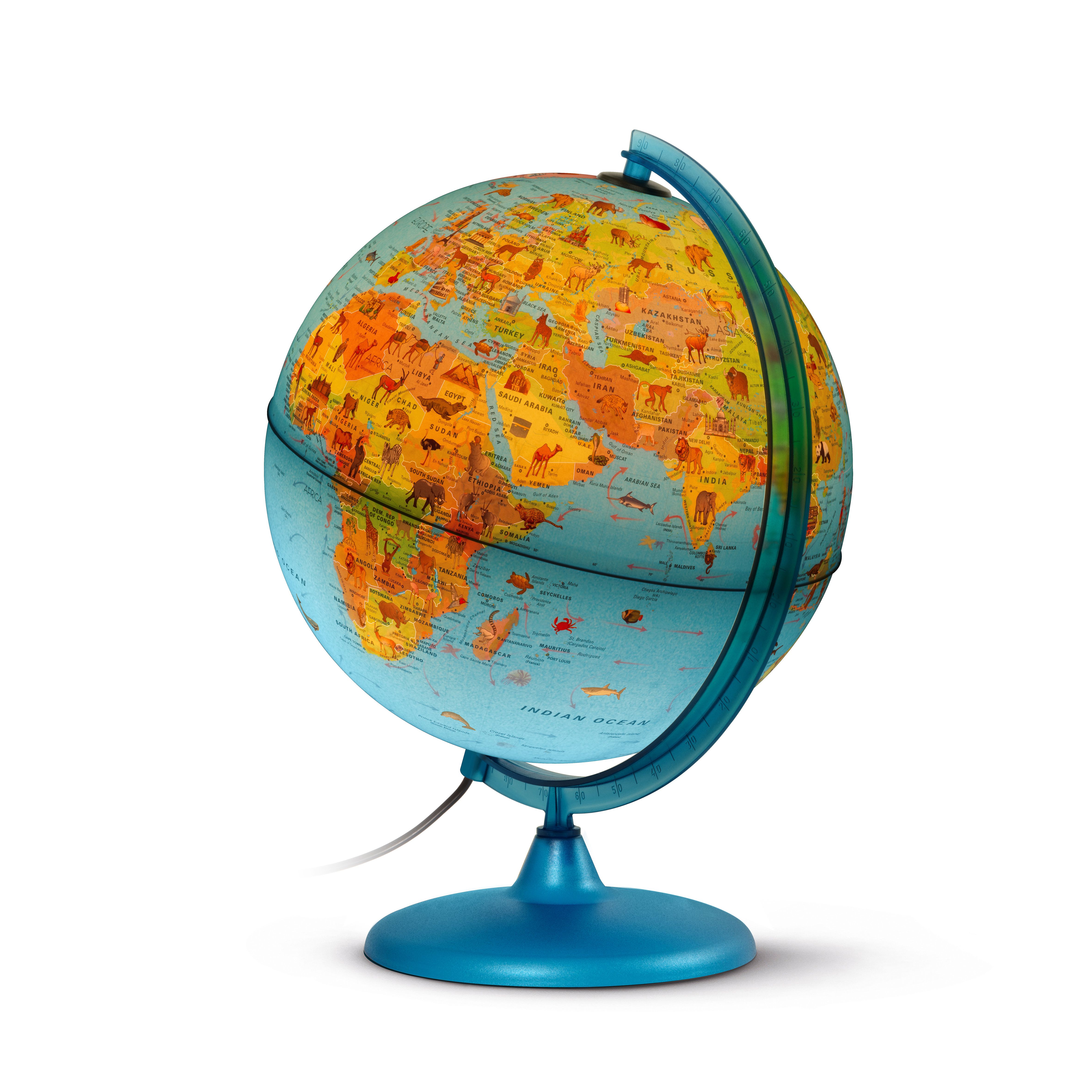 30 cm Nova Rico Tactile Relief Illuminated Globe 